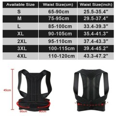 Magnetic Back Posture Corrector Shoulder Straightener Brace Neck Spine Support