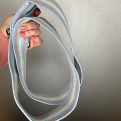 DeRoyal Industries Universal Gait Belt Pastel Striped Cotton Webbing 57.5 Inch