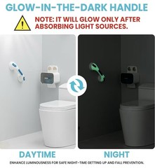 TAILI Shower Grab Bar Glow in the Dark 2-Pack 12.2” Open Box Package Wear