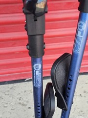 Ergoactives 7G Ergobaum Black Adult Forearm Crutches – Shock Absorbing Design.