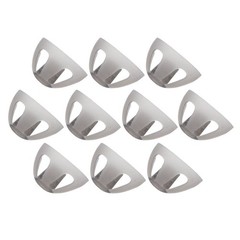 10 Pcs Hearing Aids Dome Soft Open Domes Black Layer Replacements Eartip