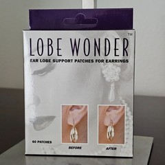 2 Boxes LOBE WONDER 120 Ear Lobe Support Patches for pierced ears New in Box