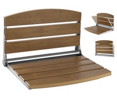 Uimoso Foldable Shower Seat Wall Mounted Folding Shower Bench 400LBS Capacity