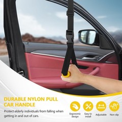 Kaiedos Car Door Handle for Elderly, 3-in-1 +Strap, Yellow–Strap