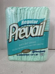 PREVAIL Underpads 15 count Large-Regular super compressed 23″x36″ mint NEW unise