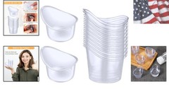 20 Packs of 5 ml Disposable Eyes Washes Cups, Portable Plastic Measuring Cups…