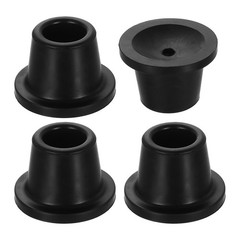 4Pcs 1″ ID Replacement Feet for Shower Chair Bath Seat, Black