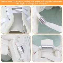 20Pcs Shoelace Locks Buckle, No Tie Shoe Lace Buckle Zinc Alloy Shoe Lace Tur…