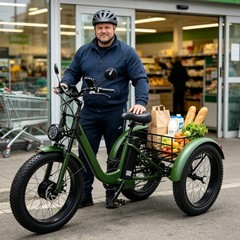 Daibot 750W 24 Inch Fat Tire Mobility Trike for Adults All Terrain Shopping