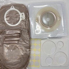 Ephimport 2 Piece Ostomy Supplies 10 Bags 5 Barriers Max Cut 50 mm Exp 03/27