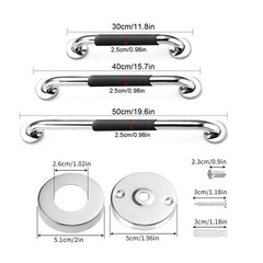 Stainless Steel Shower Grab Bar w/Anti Slip Rubber Grip for Bathroom Handrail US