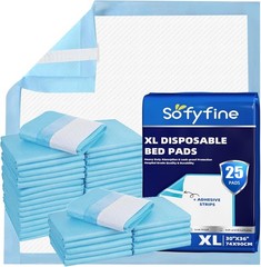 Ultra-Absorbent 30″x36″ Pads with Hypoallergenic Material – 25 Disposable Packs