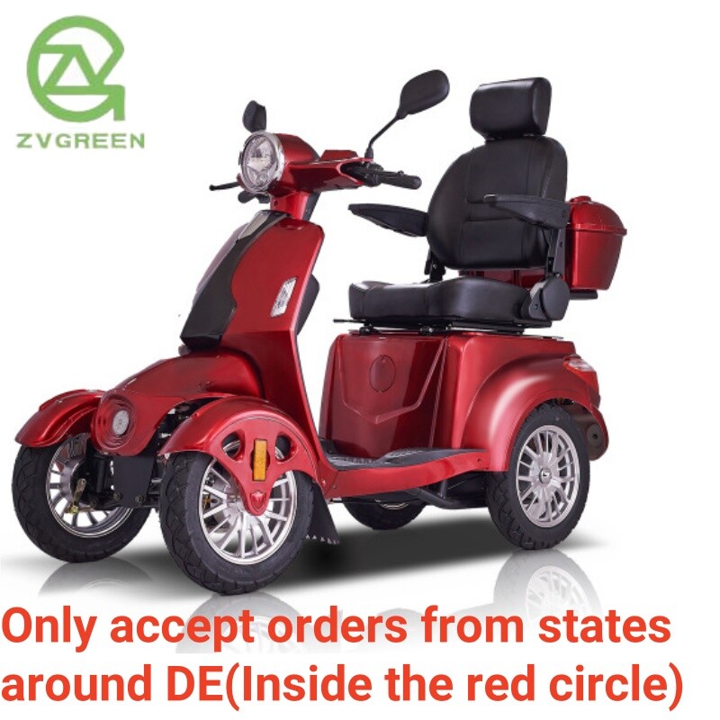Four Wheels Mobility Scooter 800W 60V 20AH for Adult Senior Located in DE