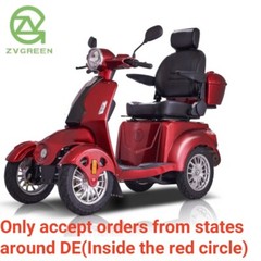 Four Wheels Mobility Scooter 800W 60V 20AH for Adult Senior Located in DE
