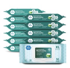 MED PRIDE Disposable XL Premoistened Washcloths 600-count, 8 x 12 for…