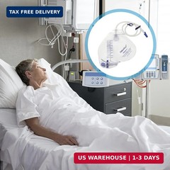 Urinary Drainage Bag with Anti-Reflux Chamber, Urine Bag with 2000 mL Volume, 48