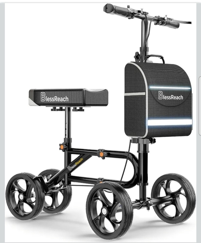 Economy Knee Scooter Steerable Knee Walker for Foot Injuries Compact Crutch