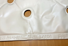 EHOB Large Wheelchair Seat Waffle Cushion 218WC Tan 20 x 20 Inches Inflateable