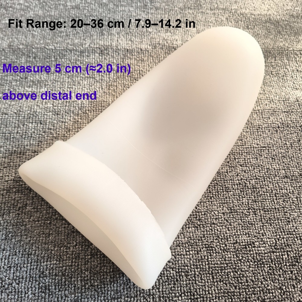 Universal Prosthetic Gel Liner Silicone Socket Liner for Thigh/Calf 20–36cm