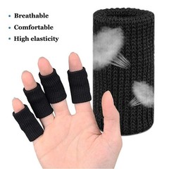 20×Finger Sleeves Splint Brace Compression Finger Support Pain Arthritis Trigger