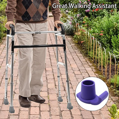 Walker Glide Skis, 4 Pcs Universal Fit Walker Ski Glides,Easy to Use Rubber Walk