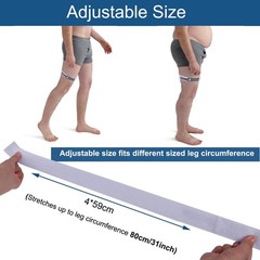 4 Pcs Urinary Catheter Legband Holder Straps Adjustable Anti-Slip Leg Bag for Me