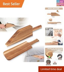 Mattress Lifter & Sheet Tucker Tool Set for Changing Sheets, Acacia Wood Matt…