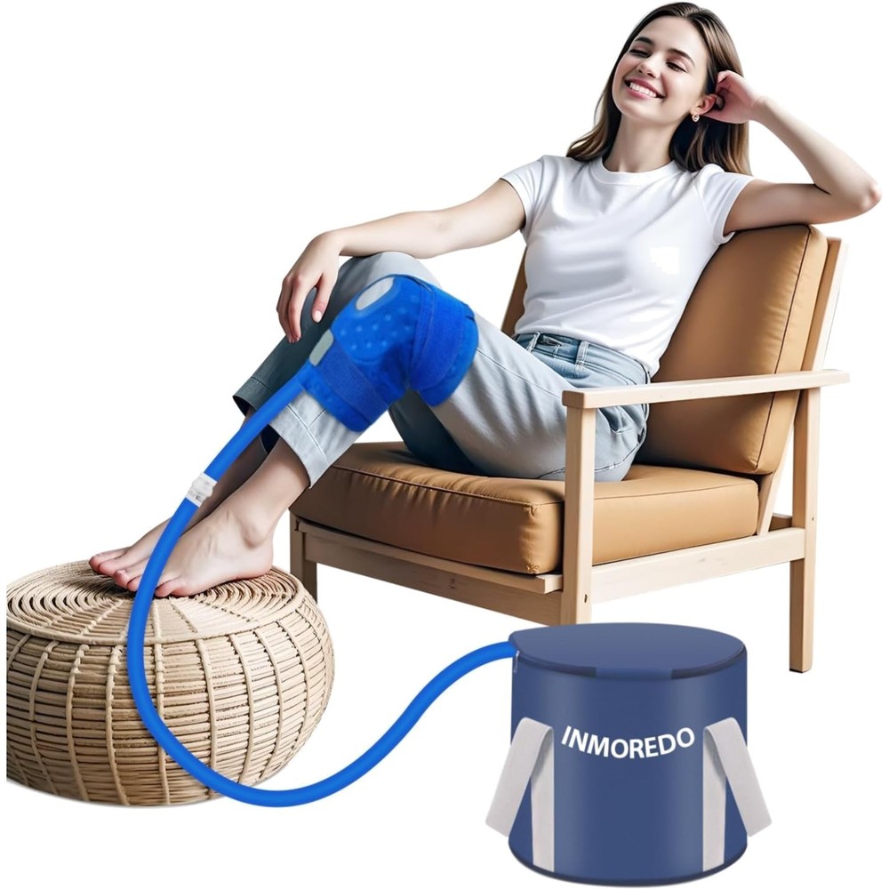 Knee Cold Compression Machine Portable Ice Therapy Quiet Pump Support