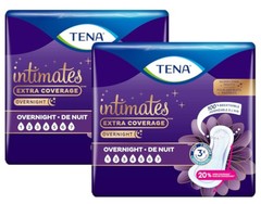 TENA Intimates Overnight Incontinence Pads for Women, 28 Count – Pack of 2
