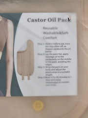 Castor Oil Pack Organic Compression Wrap Reusable, Adjustable & Comfortable