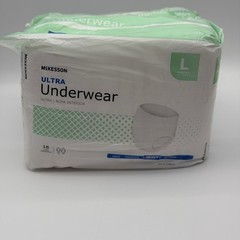 McKesson Ultra Underwear Heavy Absorbency Large 44-58 in 18 Count UWBLG Unisex