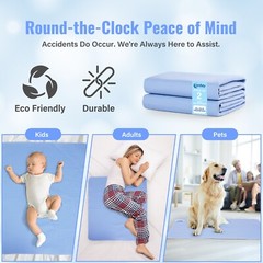 Ultra Absorbent Washable Underpads, Reusable Waterproof Incontinence Bed Pads