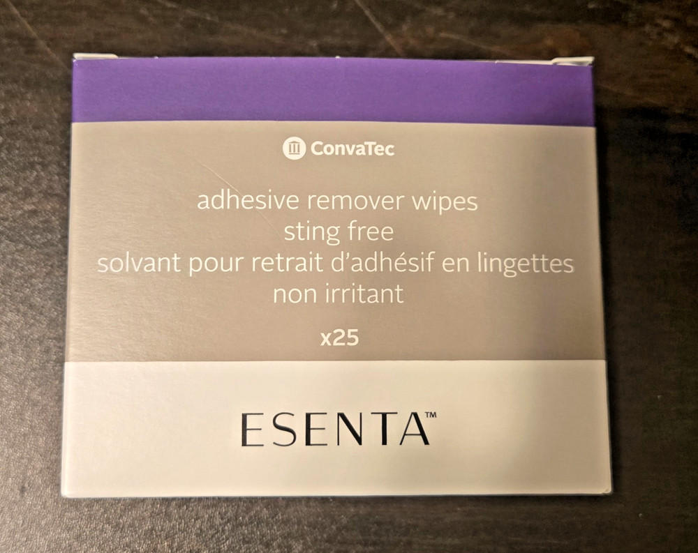 ConvaTec ESENTA Adhesive Remover Wipes Box of 25 – 423391