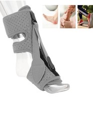 Foot Drop Orthosis, Drop Foot Brace Comfortable for Heel Care (Grey)