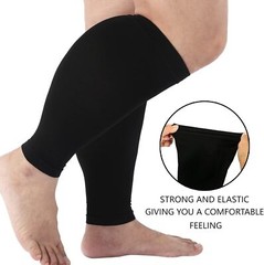 2× Calf Sleeves Leg Support Compression Socks Running Shin Splint Varicose Vein