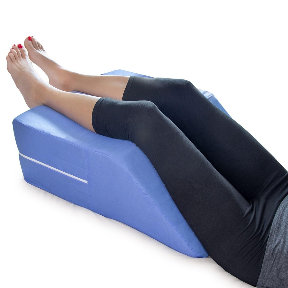 Dmi Firm Leg Wedge Pillow For Back Pain Relief Fsa Eligible High-Density Foam