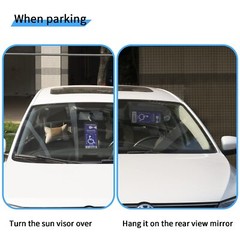 Portable Handicap Placard Holder for Auto – Ultra Transparent Handicapped Pla…