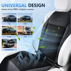 FLORICH Cooling Car Seat Covers with Blowing & Suction, 12V-24V Cooling