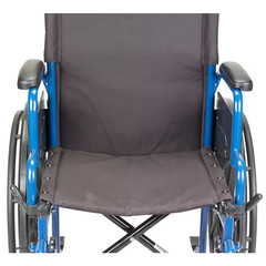 Blue Streak Wheelchair with Flip Back Desk Arms, 20 In. Seat and Swing-Away Foot