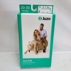 Juzo Soft Compression Stockings Unisex II Beige 20-30 mmHg Open Toe Short NEW