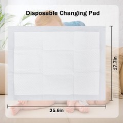 FORYEE Disposable Underpads 17 x 24 Inches – 25 Pack Heavy Absorbent, Soft