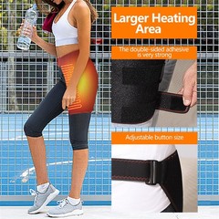 Electric Massager 3 Modes Heated Hip Brace Vibration Thigh Brace Support Adult