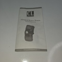 Comfortland CK-110 Universal Hinged Knee Brace Black