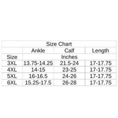 NEW Plus Size Compression Socks 20-30 mmHg 6XL, Support Hose Men Women Stockings