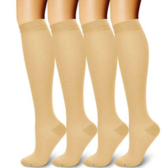3 Compression Stockings Knee Support Socks Leg 15-25 mmhg Long Tube Pain Relief