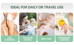 Premium Disposable Compressed Face Towels Tablets, 100% USDA Biobased Quick Dry