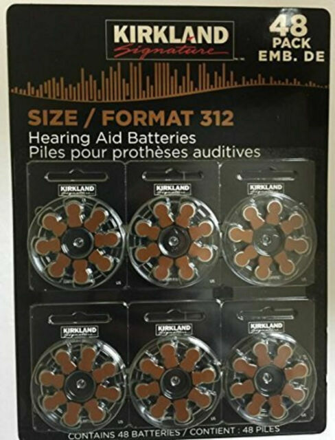 Kirkland Signature 88 Total Hearing Aid Batteries size #312 NEW Exp 08/2026