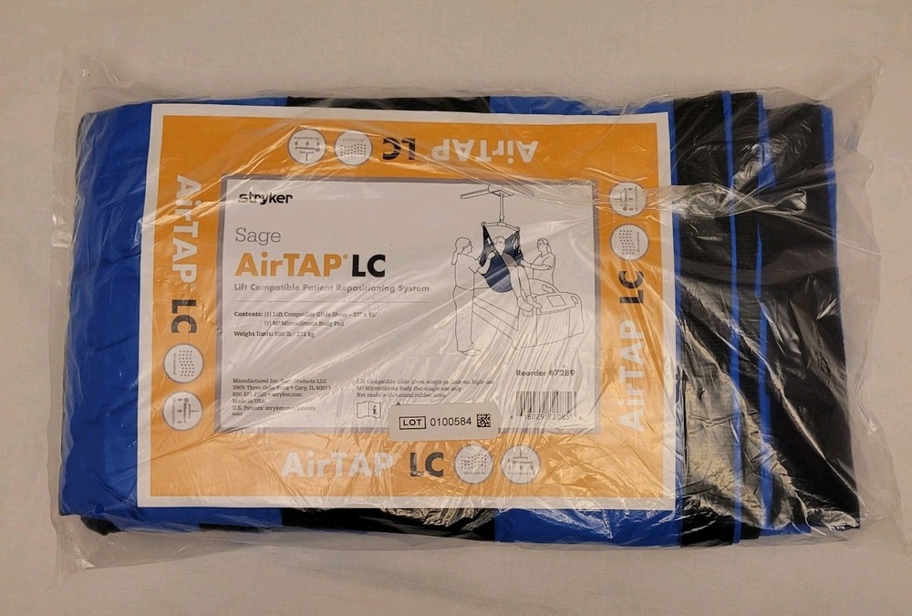 Stryker Sage AirTap LC Patient Repositioning System Guide Sheet Body Pad #7289