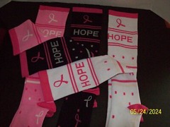 Compression Socks, Women’s, BC., Lg., Pink/Black/White, Set/3, New