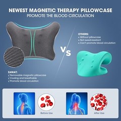 ZAMAT Cervical Traction Pillow Neck Pain Relief Magnetic Therapy Ergonomic De…